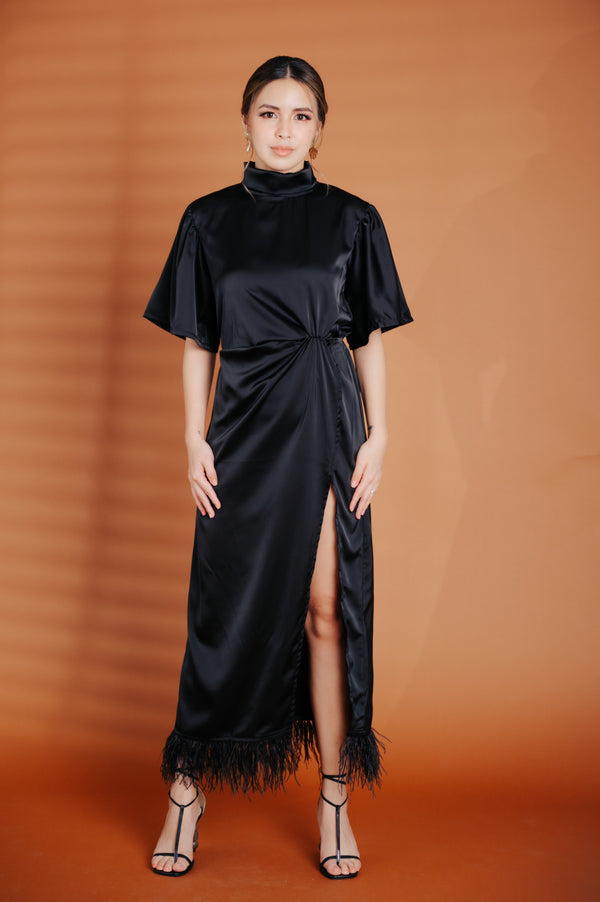 Alhambra x GS: The Karl Dress with Ostrich Feathers