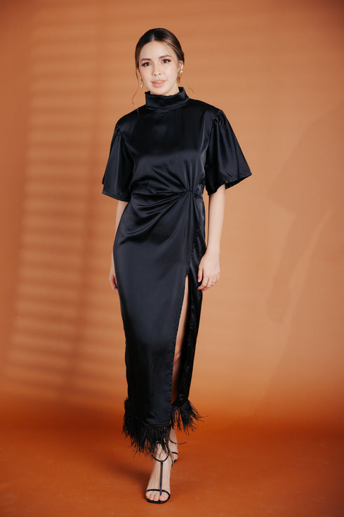 Alhambra x GS: The Karl Dress with Ostrich Feathers