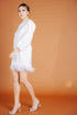 Alhambra x GS: The Giorgio Dress with Ostrich Feathers