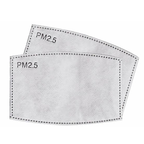 PM2.5 Activated Carbon Replacement Filter for Face Mask - Set of 10